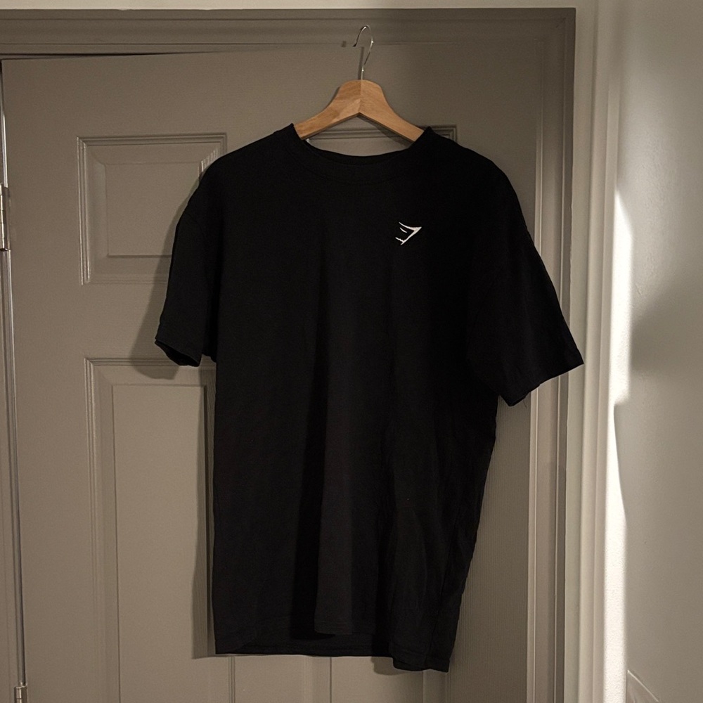 Gymshark Black Short Sleeve Boxy Tee